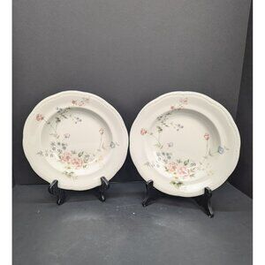 Mikasa Dinner at Eight DB 010 Gardenia Wide Brim Soup Bowl Replacement Lot of 2